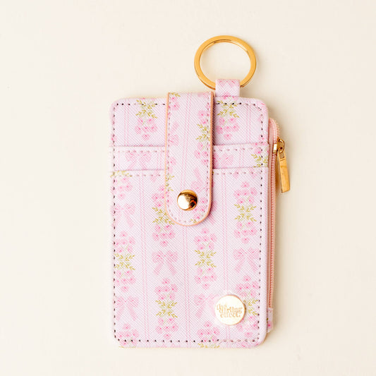 KEYCHAIN WALLET- OH SO FANCY PINK