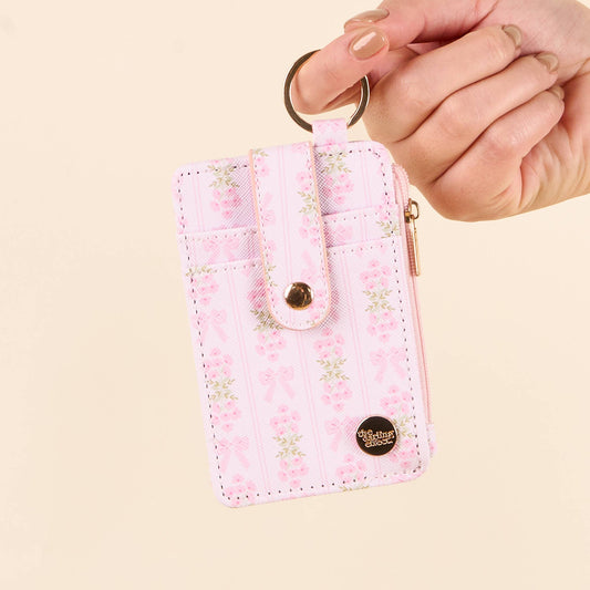 KEYCHAIN WALLET- OH SO FANCY PINK