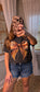 FOOTBALL BOW TEE