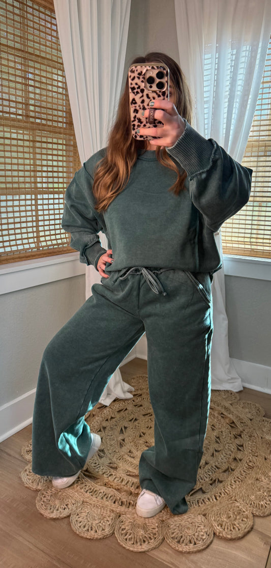 WILLOW FLEECE PALAZZO PANT